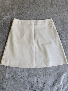 Express Cream A-Line Mini Skirt